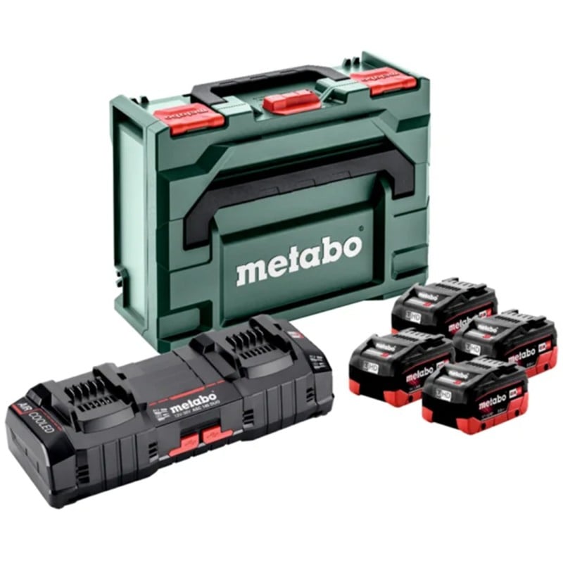 Zestaw zasilający Metabo 685135000 4x8Ah+ASC 145 Duo+walizka metaBOX 145