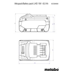 Zestaw zasilający Metabo 685135000 4x8Ah+ASC 145 Duo+walizka metaBOX 145