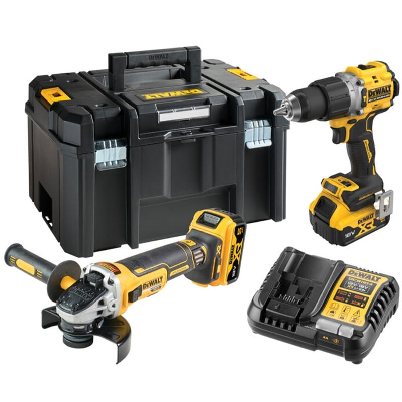 Zestaw elektonarzędzi DeWALT DCK2026P2T-QW 2x5Ah DCD805+DCG405 walizka