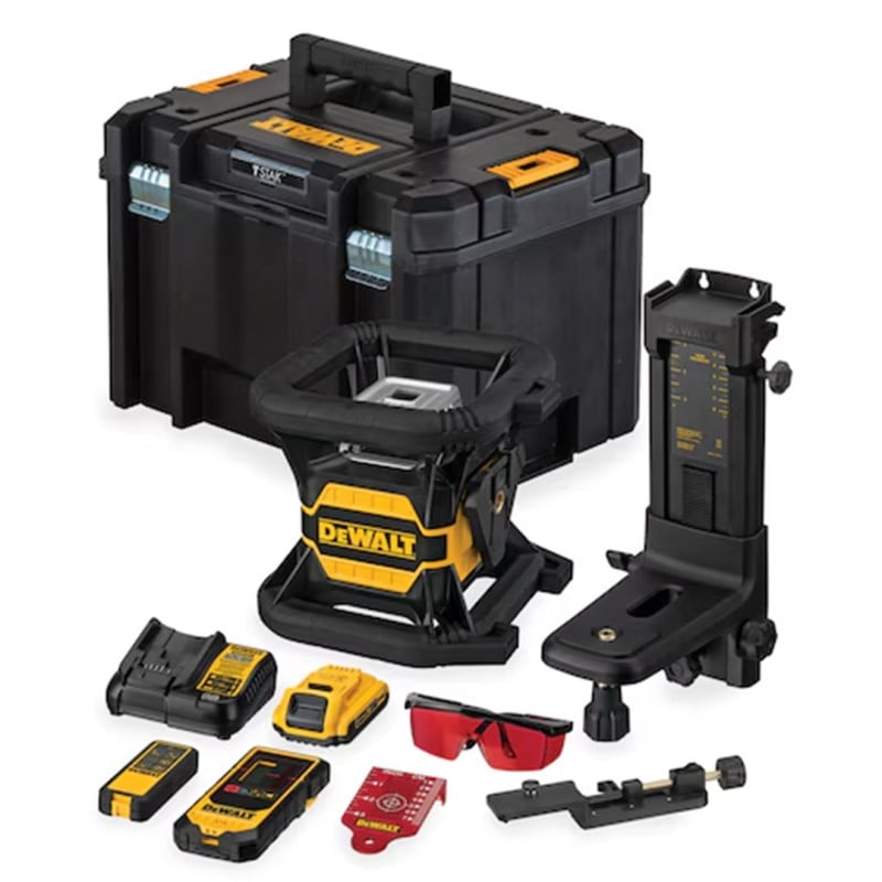 Samopoziomujący laser DeWALT DCE080D1RS-QW 600m 18V XR 1x2Ah z wiązką czerwoną walizka