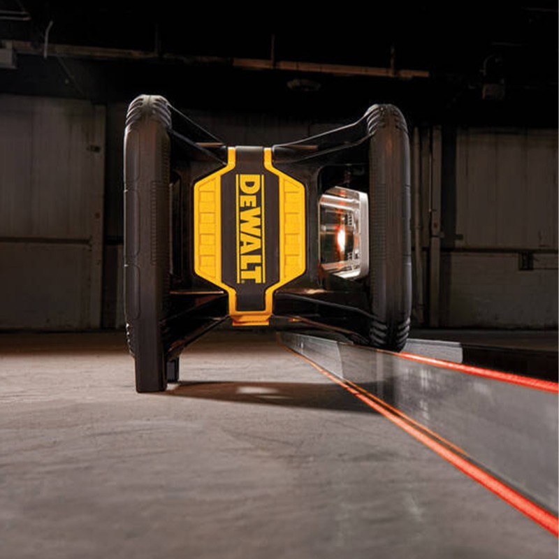 Samopoziomujący laser DeWALT DCE080D1RS-QW 600m 18V XR 1x2Ah z wiązką czerwoną walizka