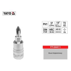 Klucz trzpieniowy YATO YT-04411 PH-1 1/4'' L-37mm