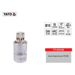 Klucz trzpieniowy YATO YT-04346 SPLINE 1/2'' M16 L-55mm