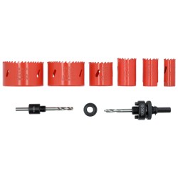 Zestaw bimetalowych otwornic YATO YT-3380 22-73mm 4-6TPI 40mm 8el. walizka