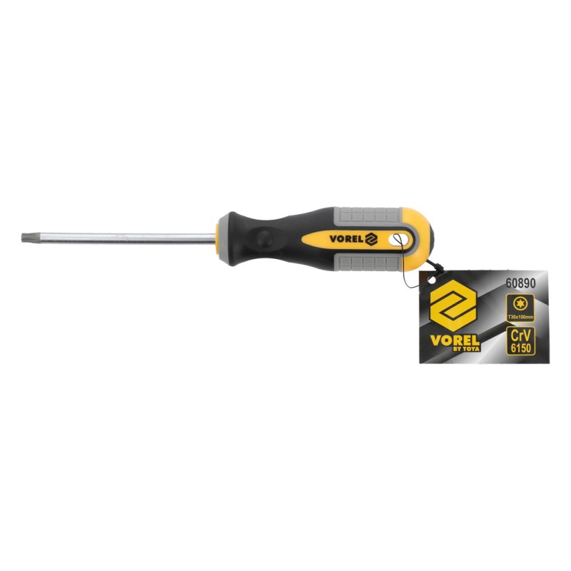 Wkrętak krzyżakowy Vorel 60890 T30 100mm CrV magnetyczny
