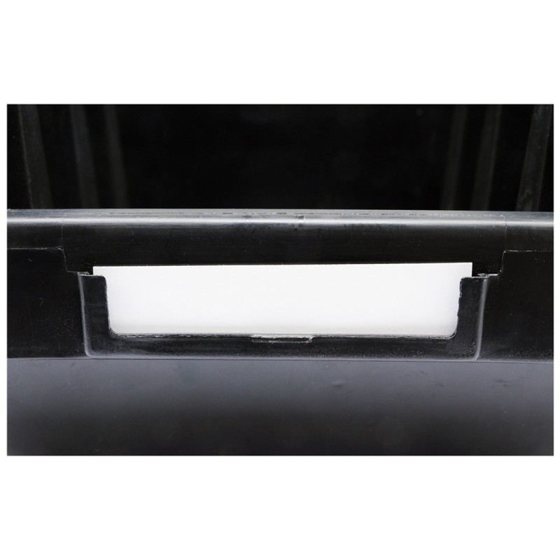 Czarny pojemnik magazynowy VOREL 78834 L 204x340x155mm