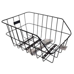 Koszyk rowerowy tylny JET A856 przykręcany 45x31x22cm siatka metal czarny