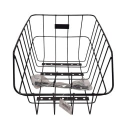 Koszyk rowerowy tylny JET A856 przykręcany 45x31x22cm siatka metal czarny