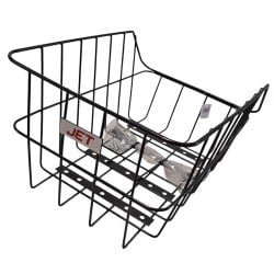 Koszyk rowerowy tylny JET A856 przykręcany 45x31x22cm siatka metal czarny