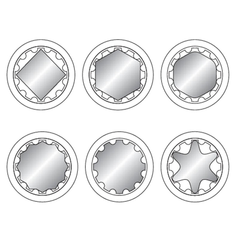 Nasadka SPLINE YATO YT-1469 17mm 1/2''