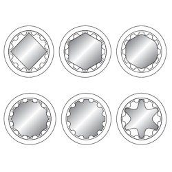 Nasadka SPLINE YATO YT-1461 9mm 1/2''