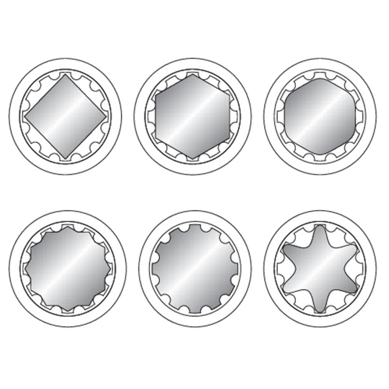 Nasadka SPLINE YATO YT-1461 9mm 1/2''
