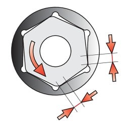 Nasadka sześciokątna Yato YT-1205 12mm 1/2'' AS-DRIVE