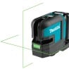 Akumulatorowy bezprzewodowy laser krzyżowy Makita SK105GDZ 12Vmax 35m BODY