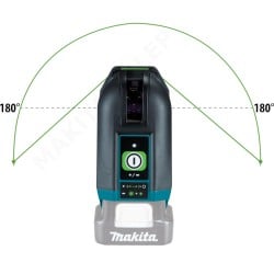Akumulatorowy bezprzewodowy laser krzyżowy Makita SK105GDZ 12Vmax 35m BODY