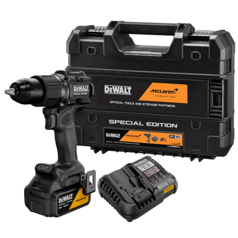 Wiertarko-wkrętarka udarowa DeWALT DCD86MP1T-QW 1x5Ah McLaren BL walizka