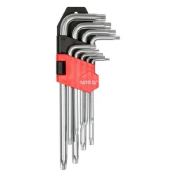 Klucze imbusowe Yato YT-0511 Torx TR T10–T50 CrV 6150 krótkie 9 szt.