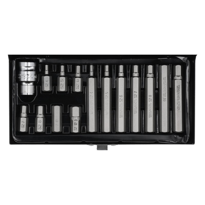 Klucze imbusowe HEX Yato YT-0413 3/8" + adapter 1/2" 15 szt.