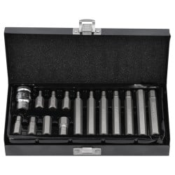 Klucze imbusowe HEX Yato YT-0413 3/8" + adapter 1/2" 15 szt.