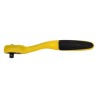 Powlekana wygięta grzechotka VOREL 53576 3/8" 200 mm żółta