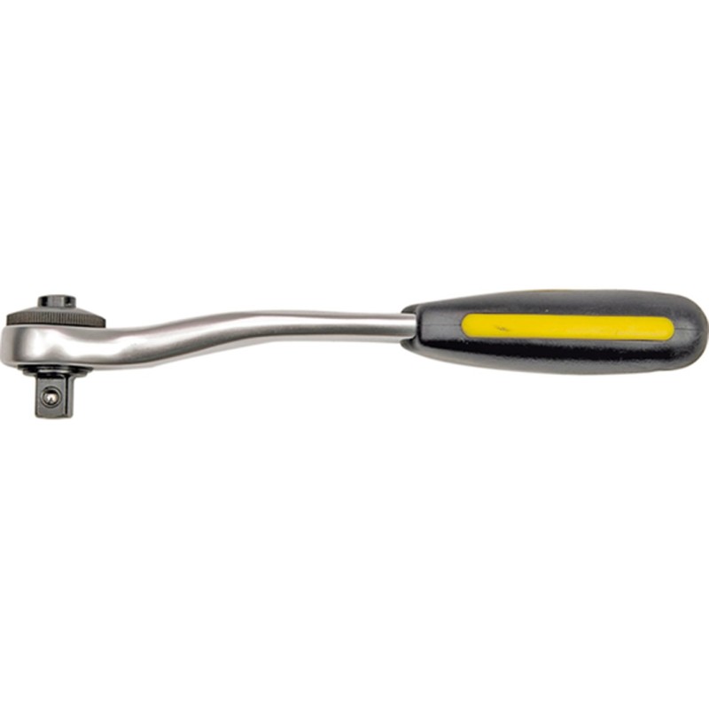 Grzechotka z wygiętą rączką VOREL 53572 3/8'' Cr-V 72 zęby
