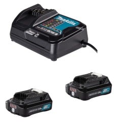 Akumulatorowa podkaszarka do trawy Makita UR100DSAP2 CXT XPT 260mm 12V 2x2Ah XPT różowa