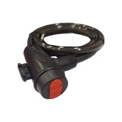 Zamknięcie do roweru linka 10x1000mm VERSO PC3123 344020 2klucze