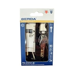 Wkładka z gałką GERDA PSX+ 50G/45mm ATEST 6.D TedeeReady nikiel satynowy 5kluczy