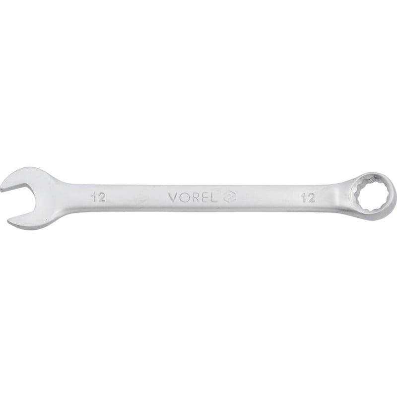 Klucz płasko-oczkowy Vorel 51677 12 mm CrV 160 mm satyna