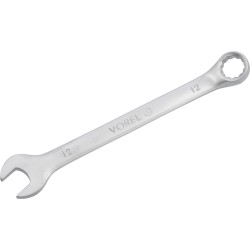 Klucz płasko-oczkowy Vorel 51677 12 mm CrV 160 mm satyna
