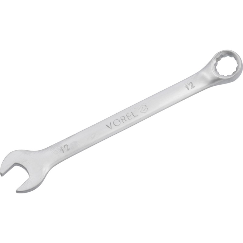 Klucz płasko-oczkowy Vorel 51677 12 mm CrV 160 mm satyna