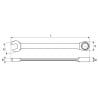 Klucz płasko-oczkowy Yato YT-01907 z grzechotką 7 mm 72 zęby CrV