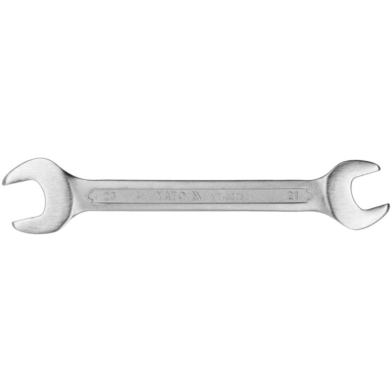 Klucz płaski dwustronny YATO YT-0375 21x23mm CrV 245mm chrom satyna