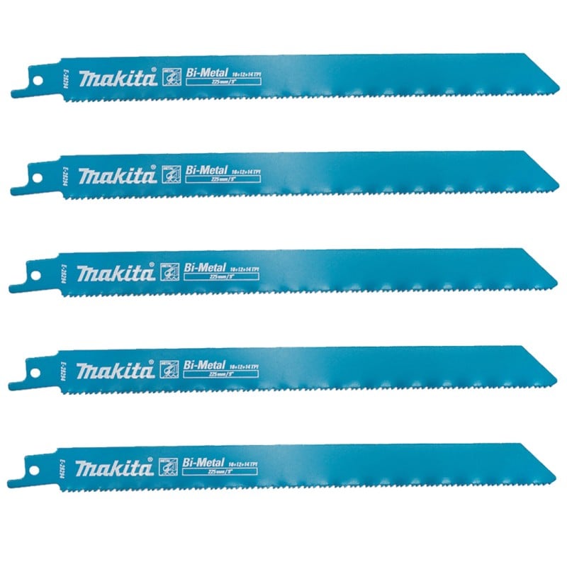 Komplet brzeszczotów do piły szablastej Makita E-26294 do metalu, 5 sztuk