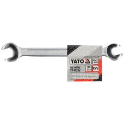 Klucz płaski dwustronny YATO YT-0332 10x13mm CrV 170mm chrom satyna