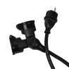 Przedłużacz warsztatowy podwójny HAND PRO W-00526 20mb 2gniazda przewód 3x1,5mm