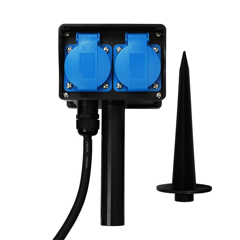 Przedłużacz ogrodowy HAND PRO W-00528 wbijany 4gniazda 1,5m 3x1,5mm