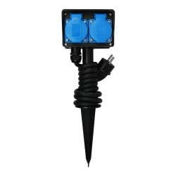 Przedłużacz ogrodowy HAND PRO W-00528 wbijany 4gniazda 1,5m 3x1,5mm