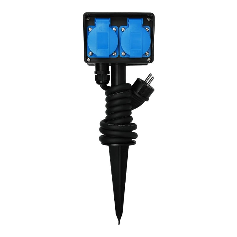 Przedłużacz ogrodowy HAND PRO W-00528 wbijany 4gniazda 1,5m 3x1,5mm