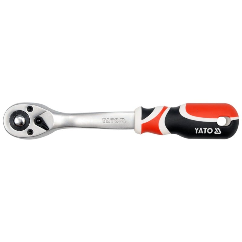 Grzechotka wygięta YATO YT-0732 CrV 1/2’’ 255mm 72zęby QUICK RELEASE