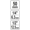 Adapter udarowy YATO YT-04691 do bitów HEX 50mm 1/2’’ F x F 1/4’’