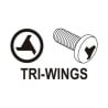 Bity długie YATO YT-0493 Tri-Wing 1/4'' nr0x100mm nr1x100mm 2 szt.
