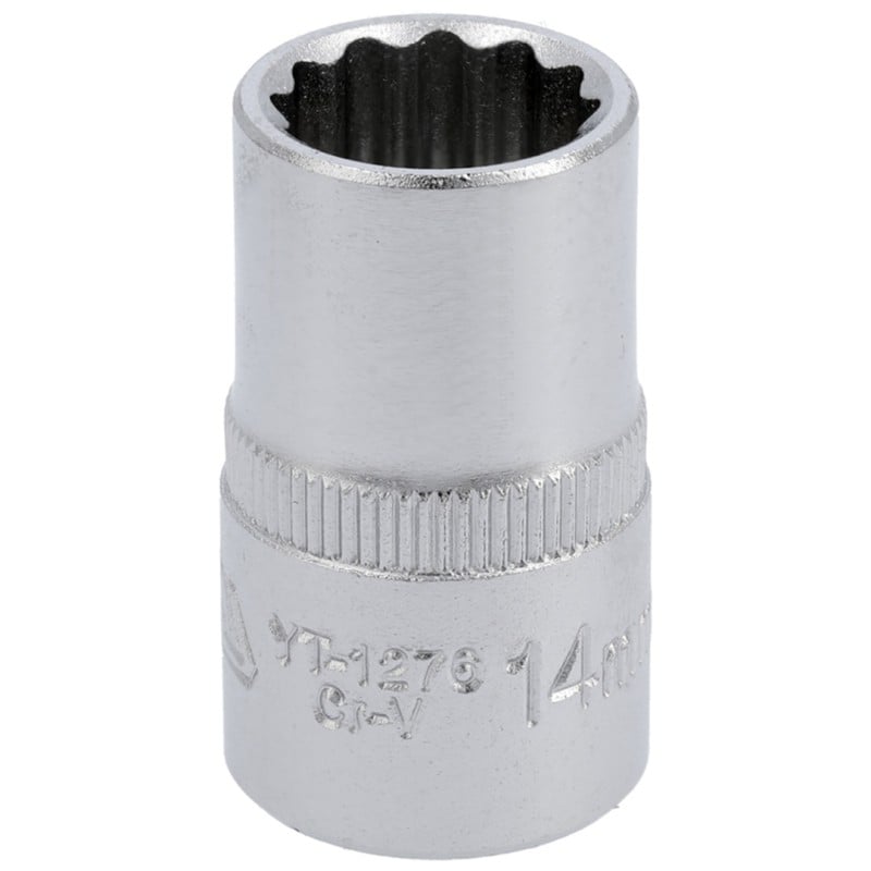 Nasadka 12 kątna YATO 1/2'' GRD 14mm chromowana,satynowa,polerowana 1sztuka