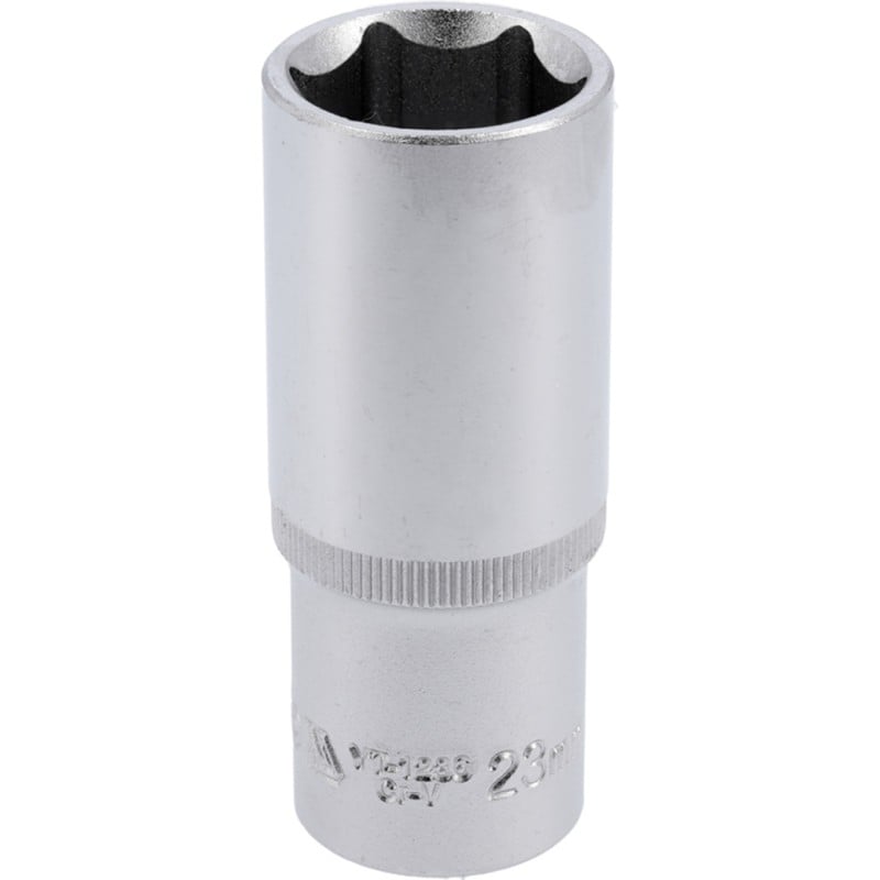 Nasadka 6 kątna YATO YT-1236 1/2'' 23mm GRD chromowana,satynowa,polerowana