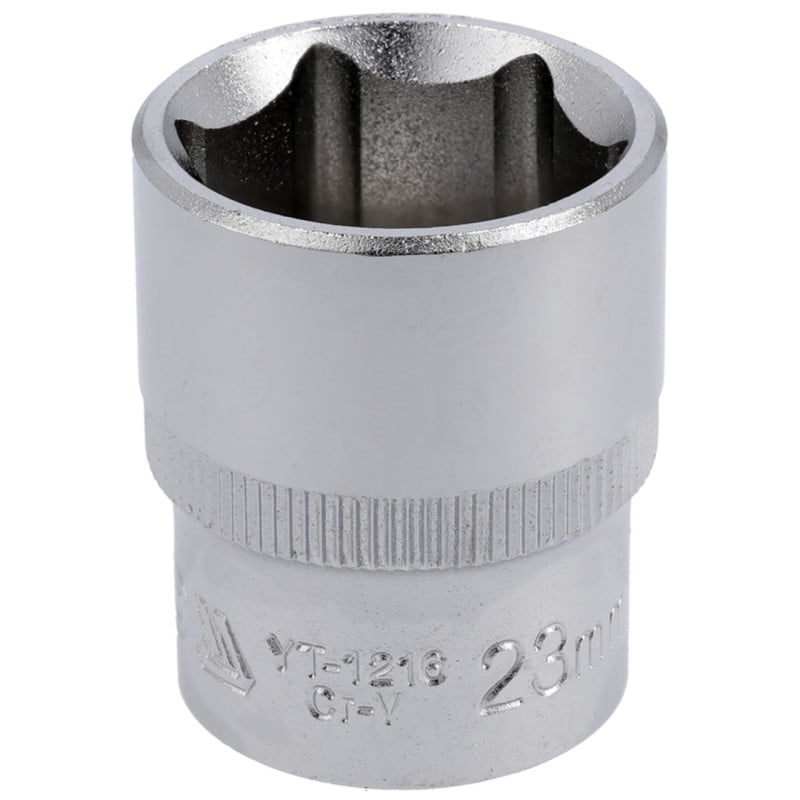 Nasadka 6 kątna YATO YT-1216 1/2'' 23mm GRD chromowana,satynowa,polerowana