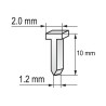Gwoździe do zszywaczy 10x2,0mm YATO YT-7032 1,2mm 1000 szt. do YT-7000-3