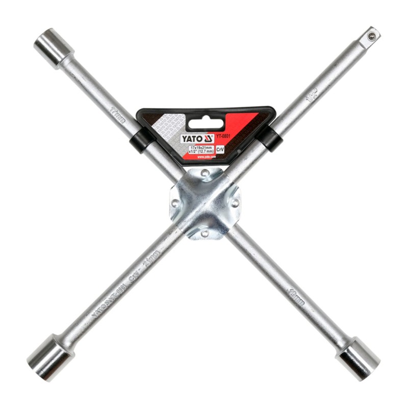 Klucz do kół krzyżowy YATO YT-0801 CrV 17x19x21mm x 1/2’’