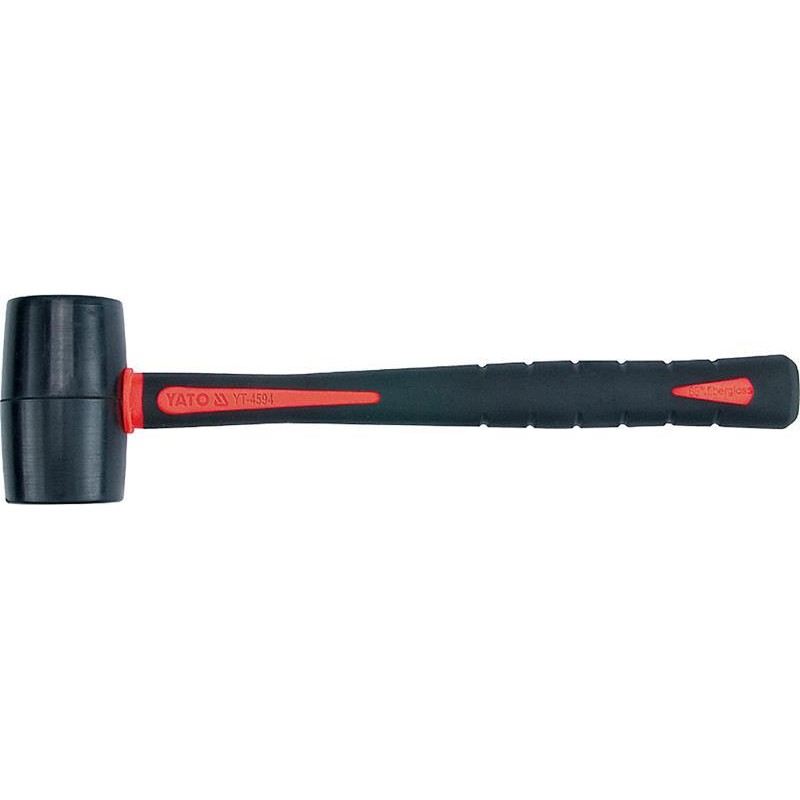 Młotek gumowy YATO YT-4594 GRD 87,5mm 440g trzon włókno szklane 1 sztuka
