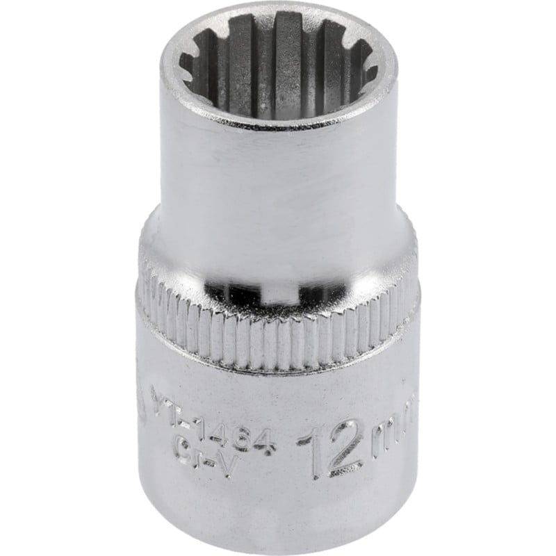 Nasadka 12 kątna YATO YT-1464 GRD 12mm 1/2'' chromowana,satynowa,polerowana