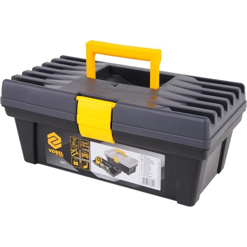 Skrzynka narzędziowa plastikowa 12'' VOREL 78801 GRD PVC